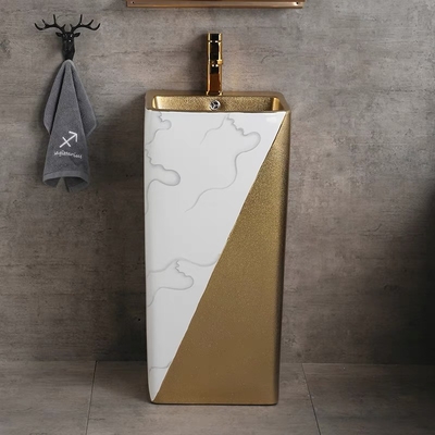 Boden-Stellungs-Badezimmer-Wannen-Luxusgoldeinteiler des Sockel-9L