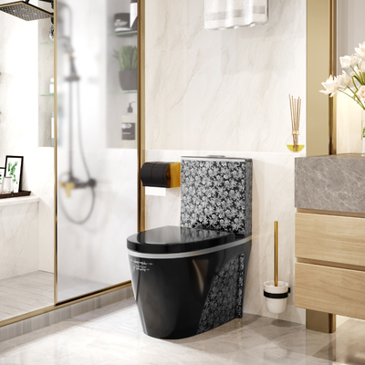 Einteilige Toiletten-gesundheitliche Waren-Badezimmer-Sätze Wassersparen Siphonic