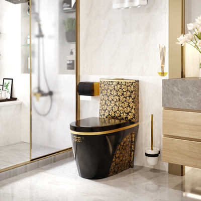 Einteilige Toiletten-gesundheitliche Waren-Badezimmer-Sätze Wassersparen Siphonic