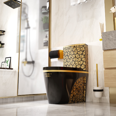 Einteilige Toiletten-gesundheitliche Waren-Badezimmer-Sätze Wassersparen Siphonic