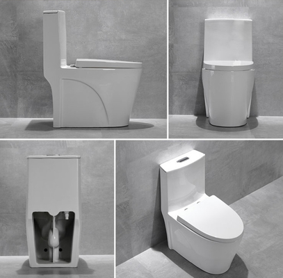Völlig glasig-glänzende errötende gesundheitliche Waren-Toiletten-1-teilige Komfort-Höhe