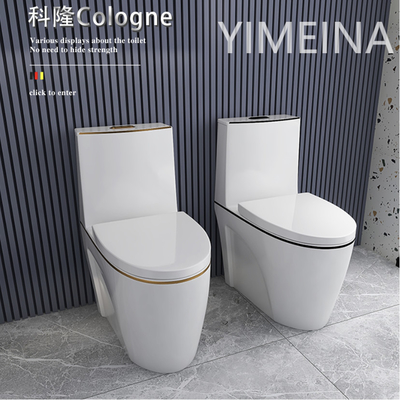 Völlig glasig-glänzende errötende gesundheitliche Waren-Toiletten-1-teilige Komfort-Höhe