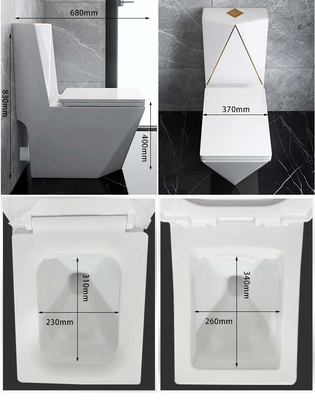 Quadrat Diamond Sanitary Ware Toilet