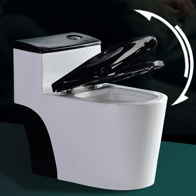 Druckdose, die gesundheitliche Waren-Toiletten-weiße schwarze klassische Art spült