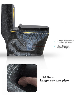 Doppelspülungsströmungsgeschwindigkeit 3L 6L WC-Toiletten-Schüssel-einteilige Struktur