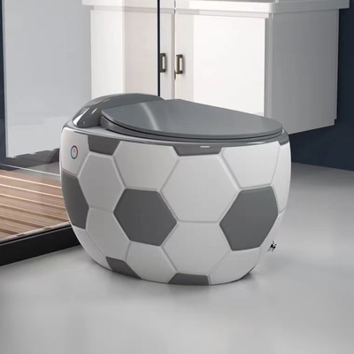 Blick Siphonic des Fußball-3D einteilige Toiletten-wasserloser Kasten-Entwurf