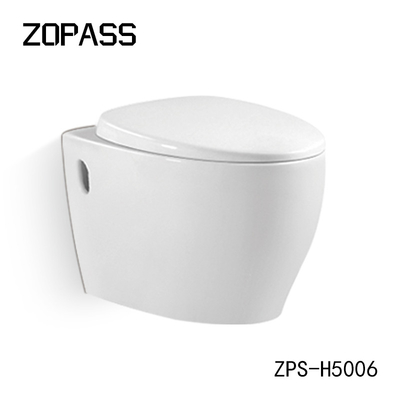 Weiße keramische Wand-Hung Toilet Bowl Self Cleaning-Glasur 3L 6L