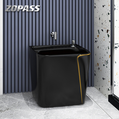 Haushalts-keramisches Mopp-Wannen-Schwarz-Rosa Grey For Floor Cleaning