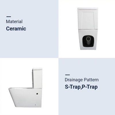 Mischungs-Pit Spacing 180mm zweiteilige WC-Toilette und Wand Hung Basin Set