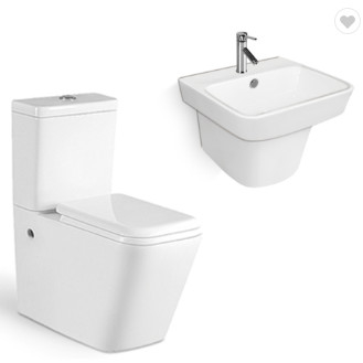 Mischungs-Pit Spacing 180mm zweiteilige WC-Toilette und Wand Hung Basin Set