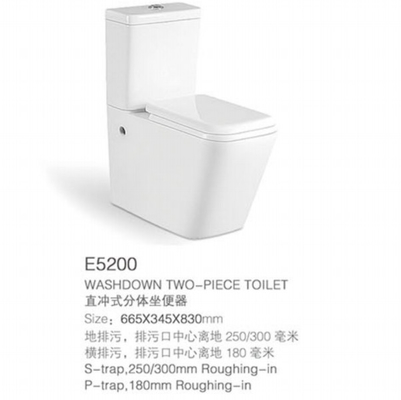 Mischungs-Pit Spacing 180mm zweiteilige WC-Toilette und Wand Hung Basin Set