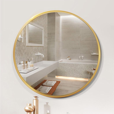 Hängender Wohnzimmer-Wand-Spiegel des Goldled hintergrundbeleuchteter fertigen Dekoration besonders an