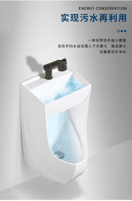 Keramische Spitze bohren an der Wand befestigte Toilette mit Waschbecken-Abwehr-Wasser