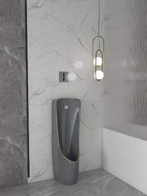 Einteiler zurück bohren an der Wand befestigte Toiletten-Schüssel Grey Gold Color