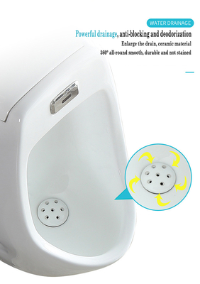 Schwerkraft-Spülungswand Hung Urinal Bowl Top Spud für Mann oder Kind