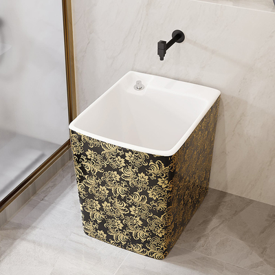 Haushalts-rechteckiger keramischer Mopp-Wannen-kleiner Countertop angebrachte Art