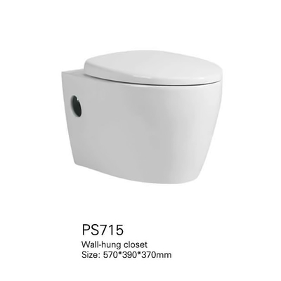 Glatte nahtlose keramische Wand Hung Toilet Bowl Mix Pit, der 180mm sperrt