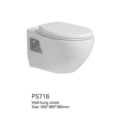 650*350*805mm zweiteilige Raumersparnis-Toiletten-randloses an der Wand befestigtes