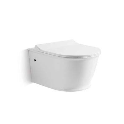 Randloser einteiliger an der Wand befestigter Toiletten-Antikratzer-einfache Reinigung