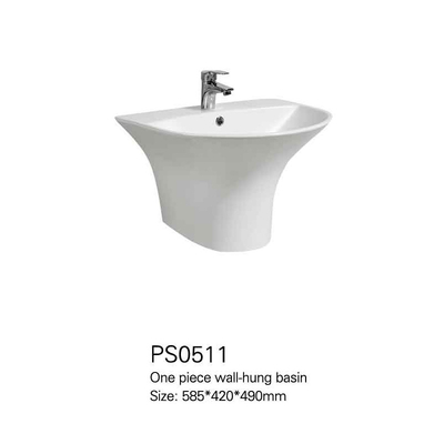 Becken-gesundheitliche Waren-Wannen-halbe Sockel-Wand Hung Wash Basin der hohen Qualität keramische