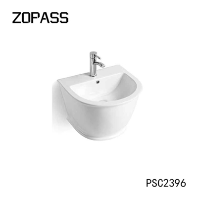 Chinesische Hersteller-feste Oberflächeneitelkeit Mini Washing Cheap Ceramic Wall Hung Basin