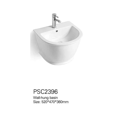 Chinesische Hersteller-feste Oberflächeneitelkeit Mini Washing Cheap Ceramic Wall Hung Basin