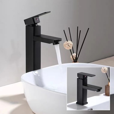 Edelstahl-Badezimmer-Hahn-Hotel-quadratischer Wannen-Hahn des Plattform-Berg-304