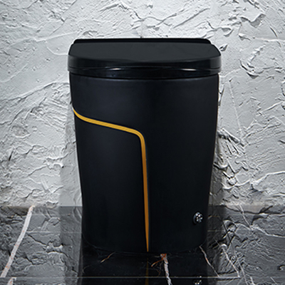 Einteilige schwarze intelligente intelligente Toiletten-gesundheitliche Waren 615*360*455mm