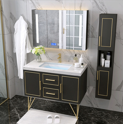 Keine Oxidations-Badezimmer-Eitelkeits-Kabinett-kundenspezifische dunkelblaue Brown-Farbe