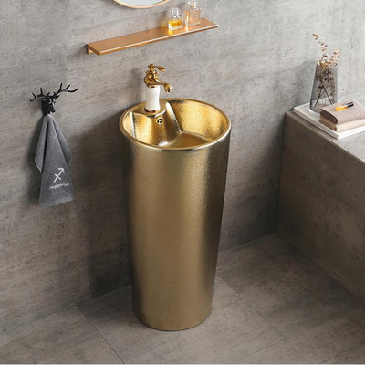 Boden-Stellungs-Badezimmer-Wannen-Luxusgoldeinteiler des Sockel-9L