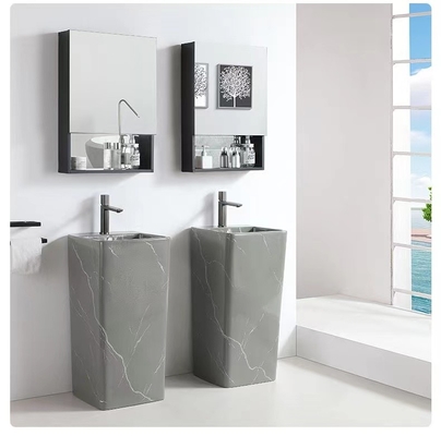Gegenspitzenbecken-Sockel Matte Grey Vanity Bowl der Längen-820mm 850mm