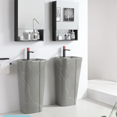 Gegenspitzenbecken-Sockel Matte Grey Vanity Bowl der Längen-820mm 850mm