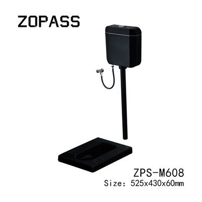 Badezimmer-Matt Black Ceramic Squatting Pan-Satin-Oberflächen-Ende