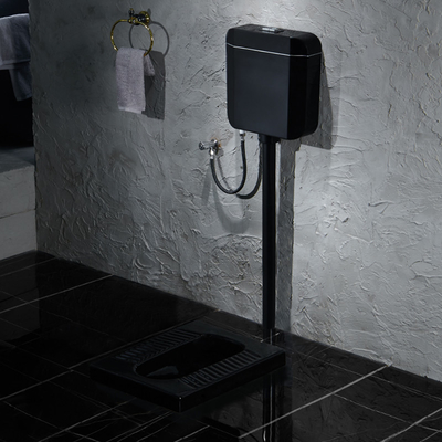Badezimmer-Matt Black Ceramic Squatting Pan-Satin-Oberflächen-Ende