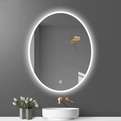 Ovale Form-an der Wand befestigter GlasFrisierspiegel mit Entnebelungsschirm