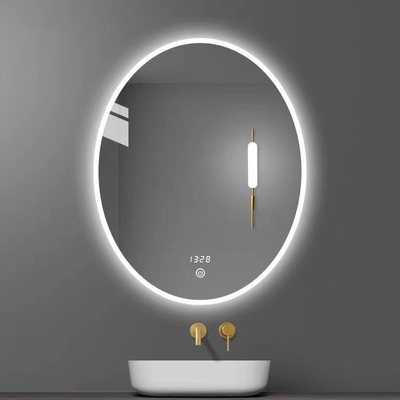 Ovale Form-an der Wand befestigter GlasFrisierspiegel mit Entnebelungsschirm