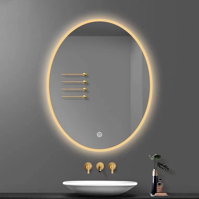 Ovale Form-an der Wand befestigter GlasFrisierspiegel mit Entnebelungsschirm