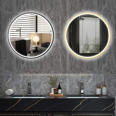 Runde Form belichtete LED-Badezimmer-Spiegel entnebeln mit einem Knopf