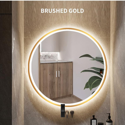 Runde Form belichtete LED-Badezimmer-Spiegel entnebeln mit einem Knopf